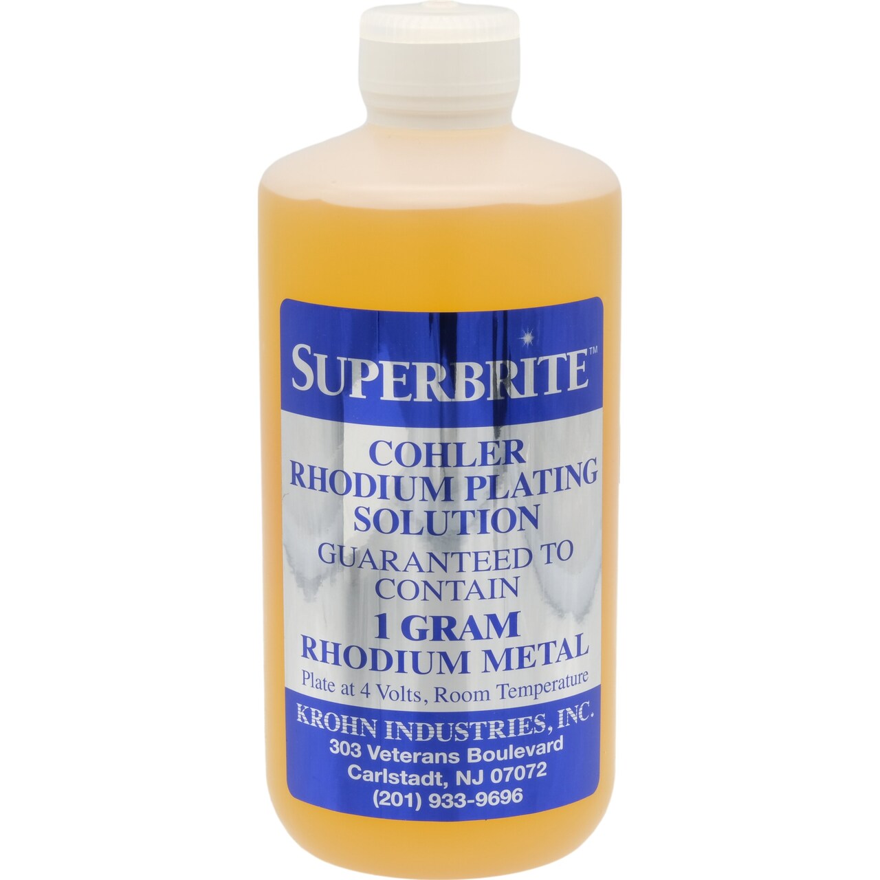 SuperBrite Rhodium Plating Solution 1 Gram Metal Professional Jewelers Tool